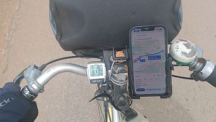 Lenker-Cockpit am Koga-Rad