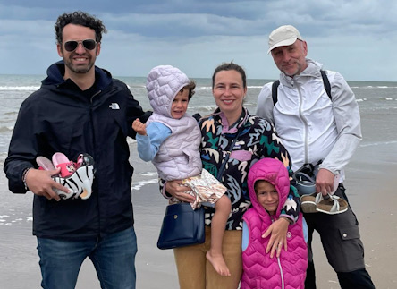 Gruppenfoto am Strand