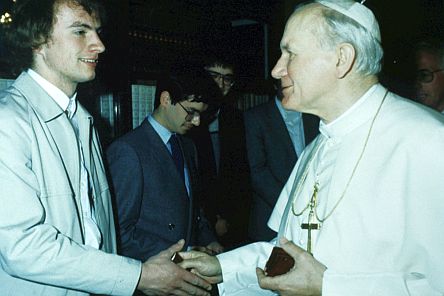 Christoph Gocke und Papst Johannes Paul II.