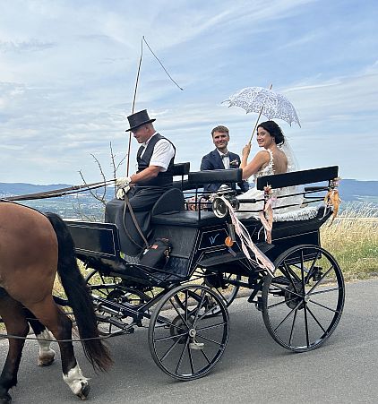 Hochzeitskutsche am Jakobsberg