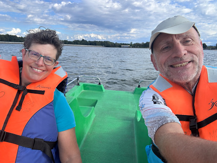 Fahrt auf dem Tretboot